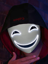 LED Glowing Anime Mask for Halloween Cosplay - Plastic
