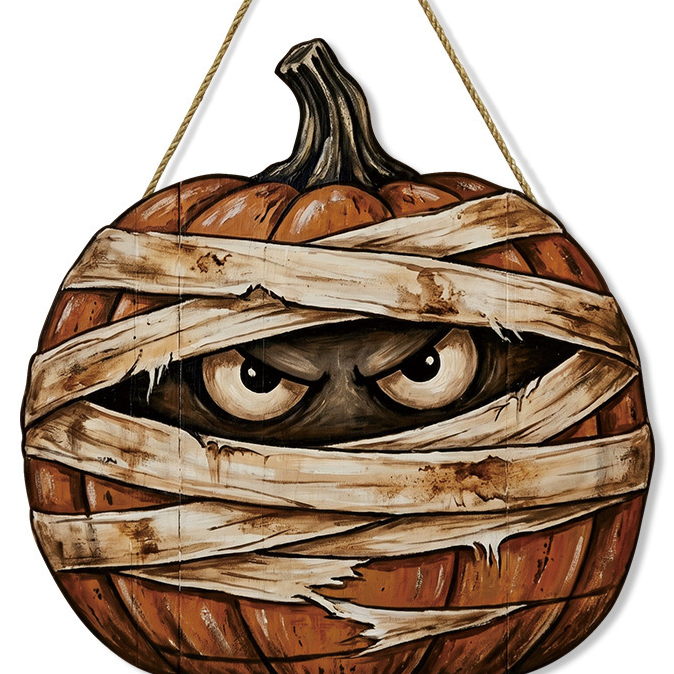 Halloween Wooden Hanging Door Sign