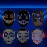 Halloween App-Controlled LED Mask - Rechargeable