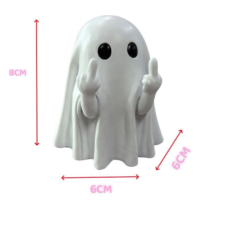 Halloween Middle Finger Ghost Night Light
