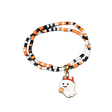 Halloween Beaded Bracelets - Pumpkin, Bat and Ghost Designs