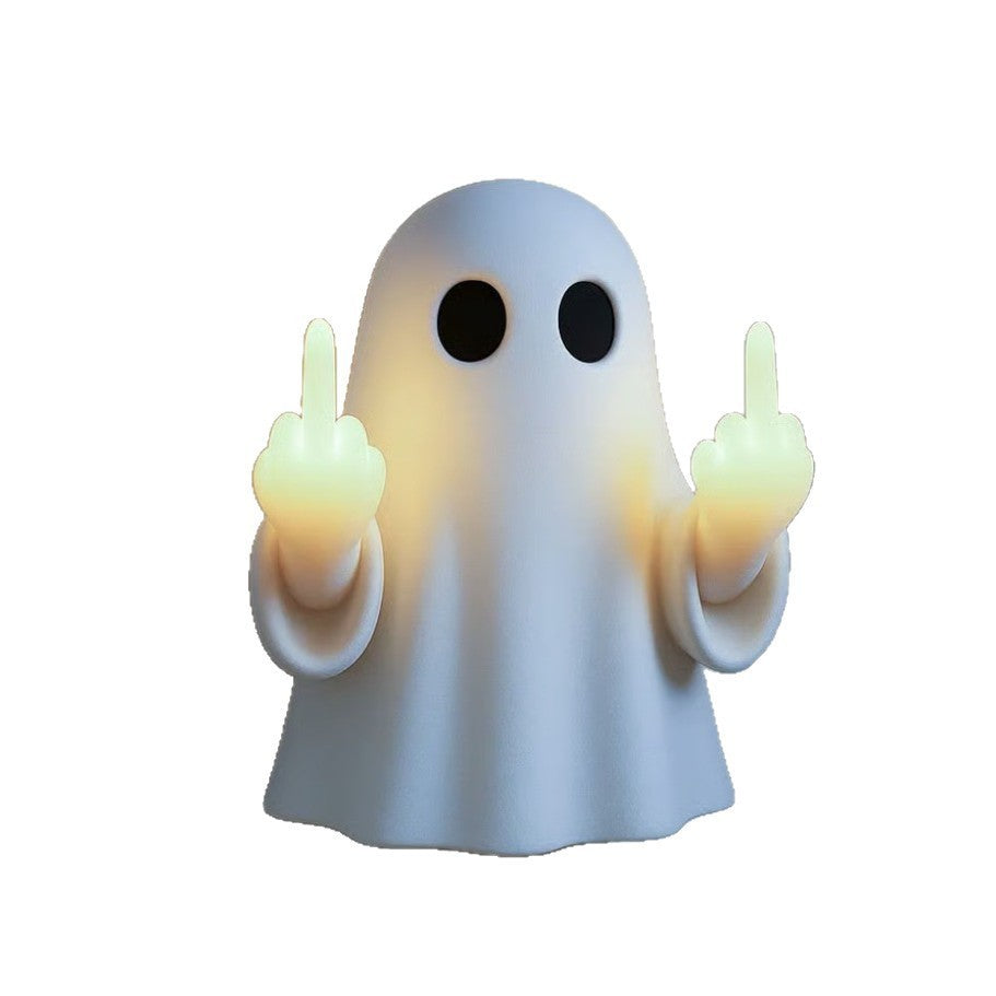 Halloween Middle Finger Ghost Night Light