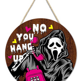 Halloween Printed Boxwood Door Sign