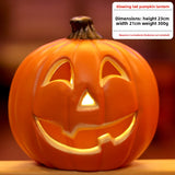 Halloween Light-Up Pumpkin Lantern - Plastic