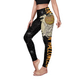 Halloween Spider Web Printed Yoga Pants