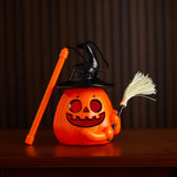 Halloween Portable Light-Up Pumpkin Lantern - Plastic