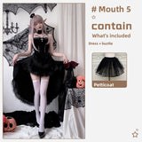 Halloween Gothic Costume Dress - Black and Red