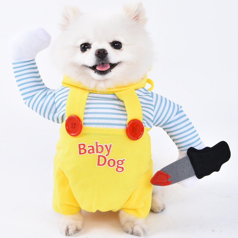 Funny Pet Halloween Costume Dress - Polyester
