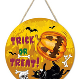 Halloween Boxwood Door Decoration