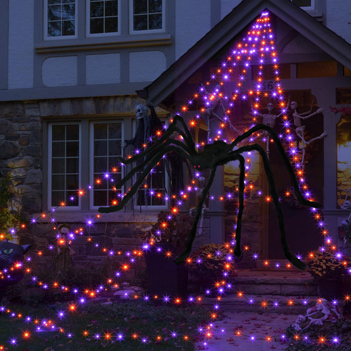 Halloween Spider Web Light Net with Remote Control