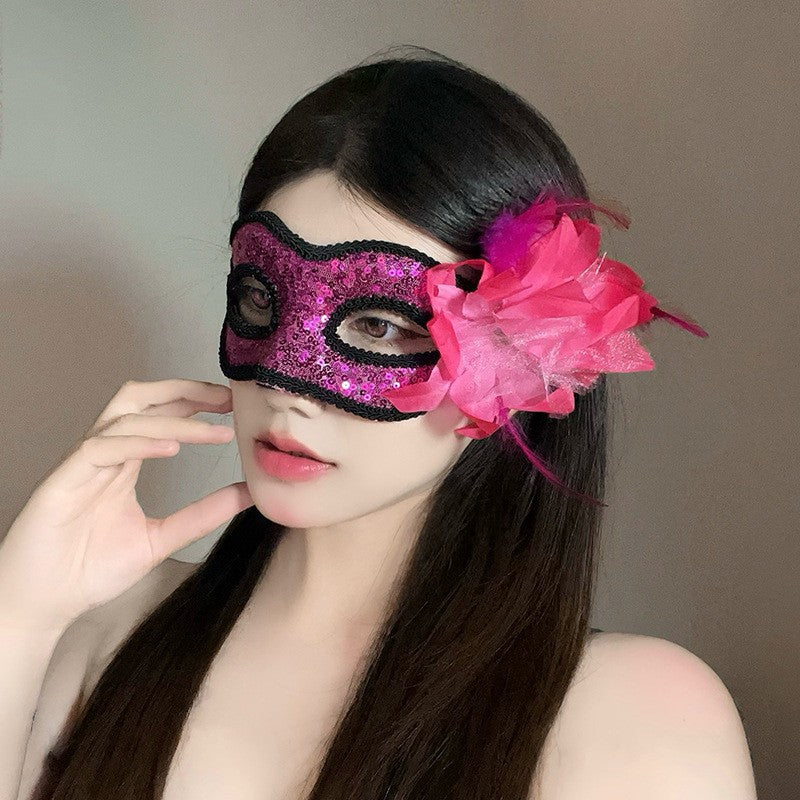 Halloween Anime Half-Face Mask - Plastic
