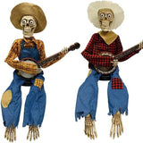 Animated Banjo Skeleton Halloween Decoration