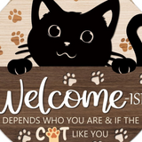 Halloween Printed Boxwood Door Sign
