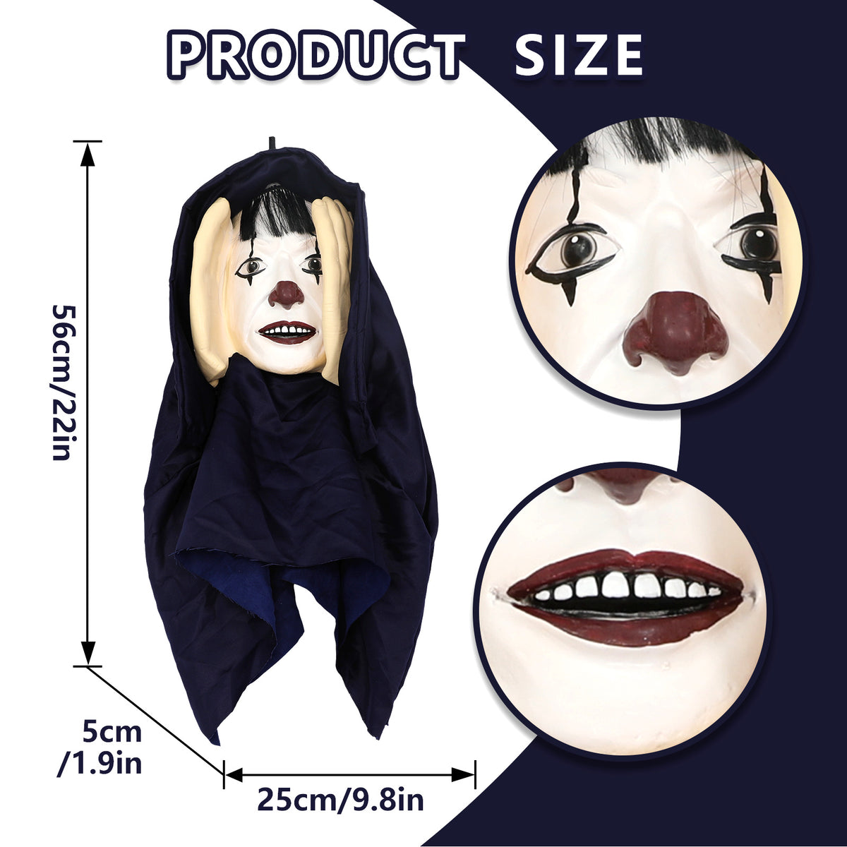 Halloween Peeping Character Hanging Decoration - Latex