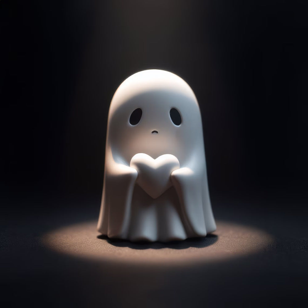 Halloween White Ghost Resin Ornament