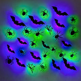 Halloween LED Bat and Spider Decorations - PVC