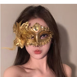 Halloween Anime Half-Face Mask - Plastic