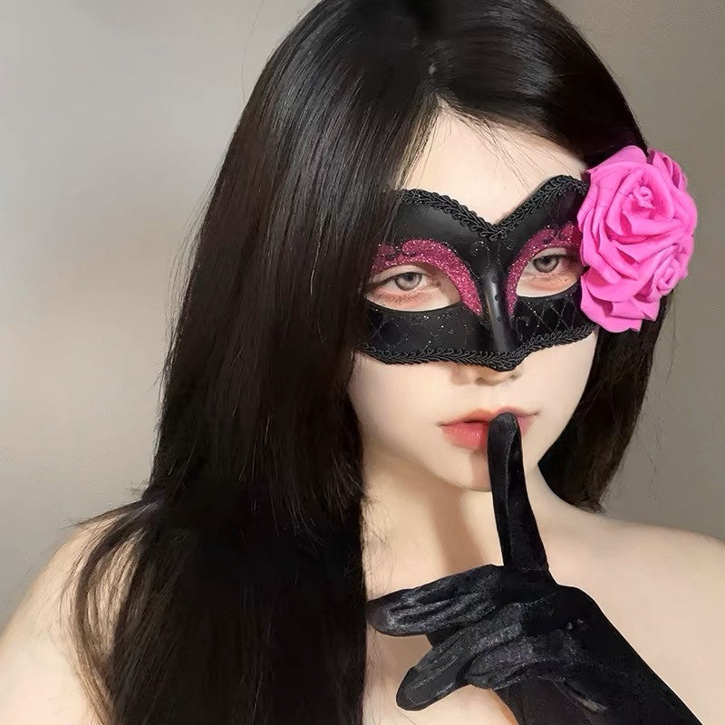 Halloween Anime Half-Face Mask - Plastic