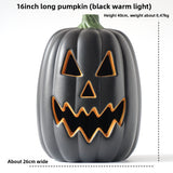 LED Halloween Pumpkin Lantern with Multiple Designs - Plastic