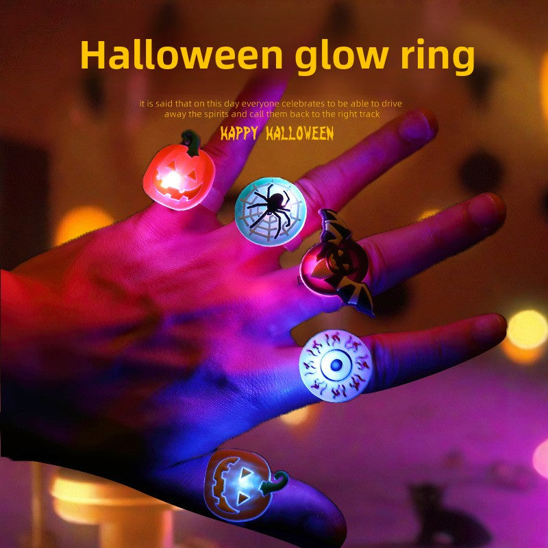 Halloween Light-Up Pumpkin Ring