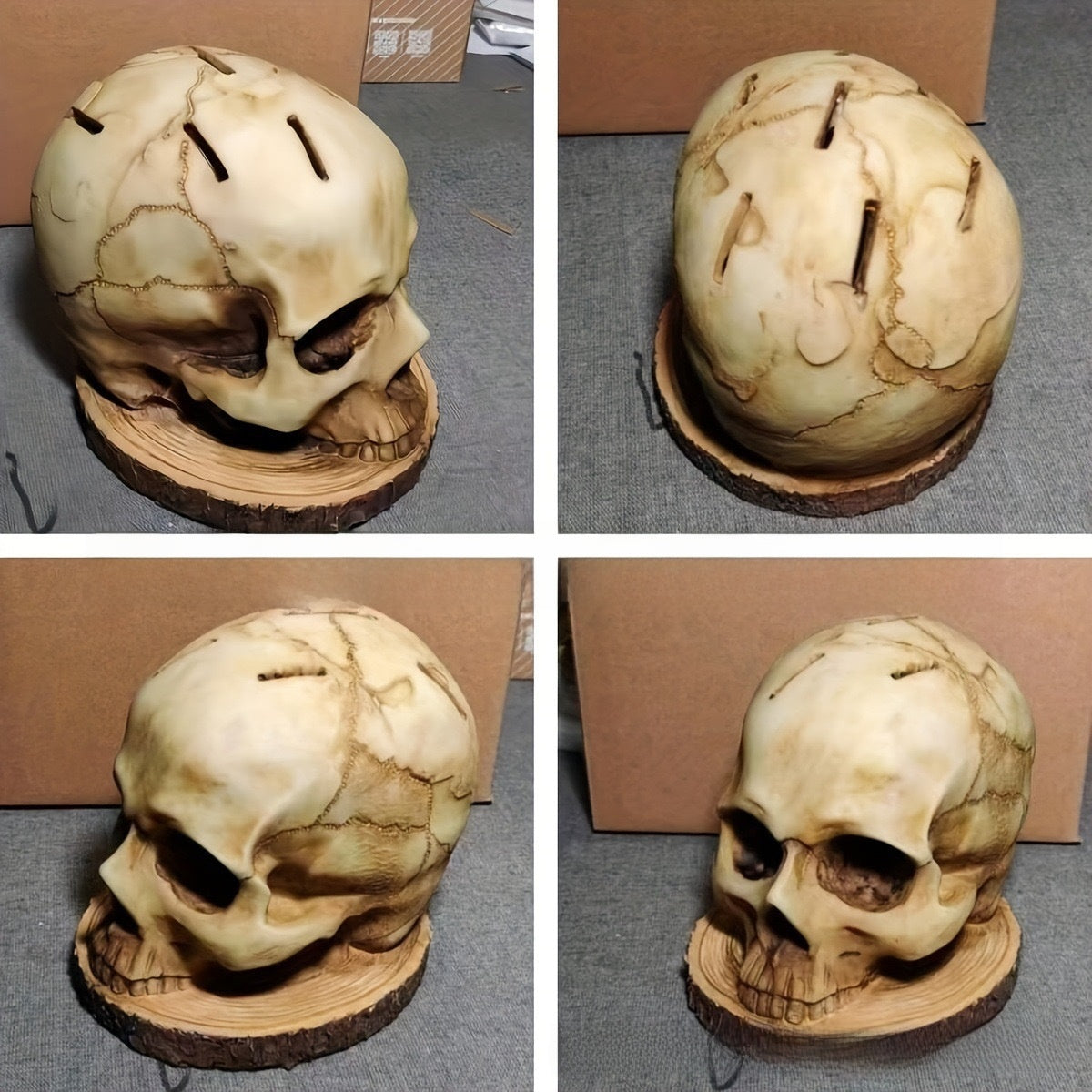 Halloween Skull Figurine - Resin