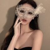Halloween Anime Half-Face Mask - Plastic