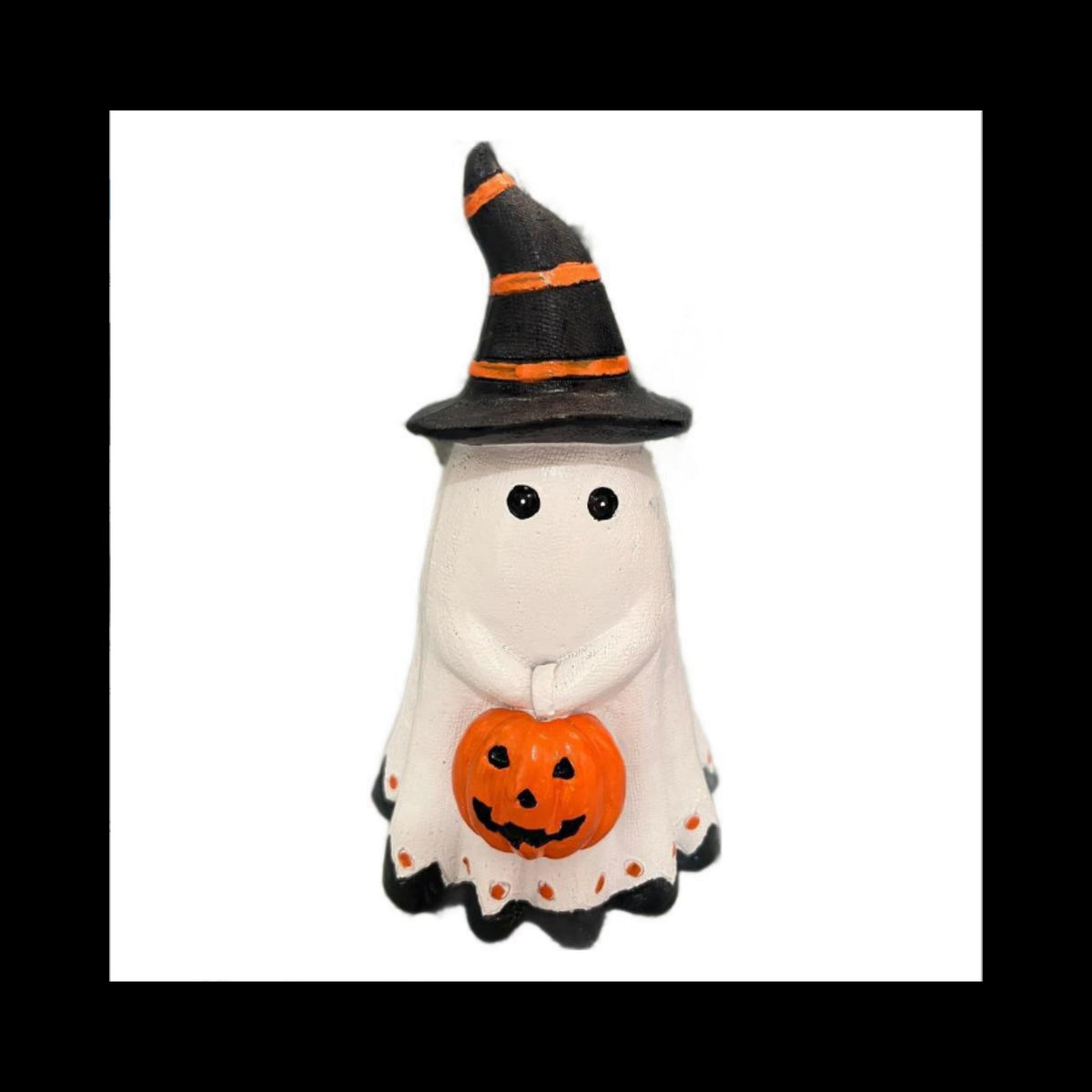 Halloween Ghost Pumpkin Resin Ornament