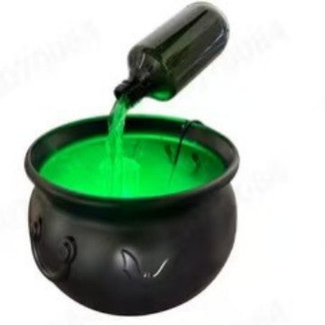 Halloween Flame-Effect Witch Cauldron - Plastic
