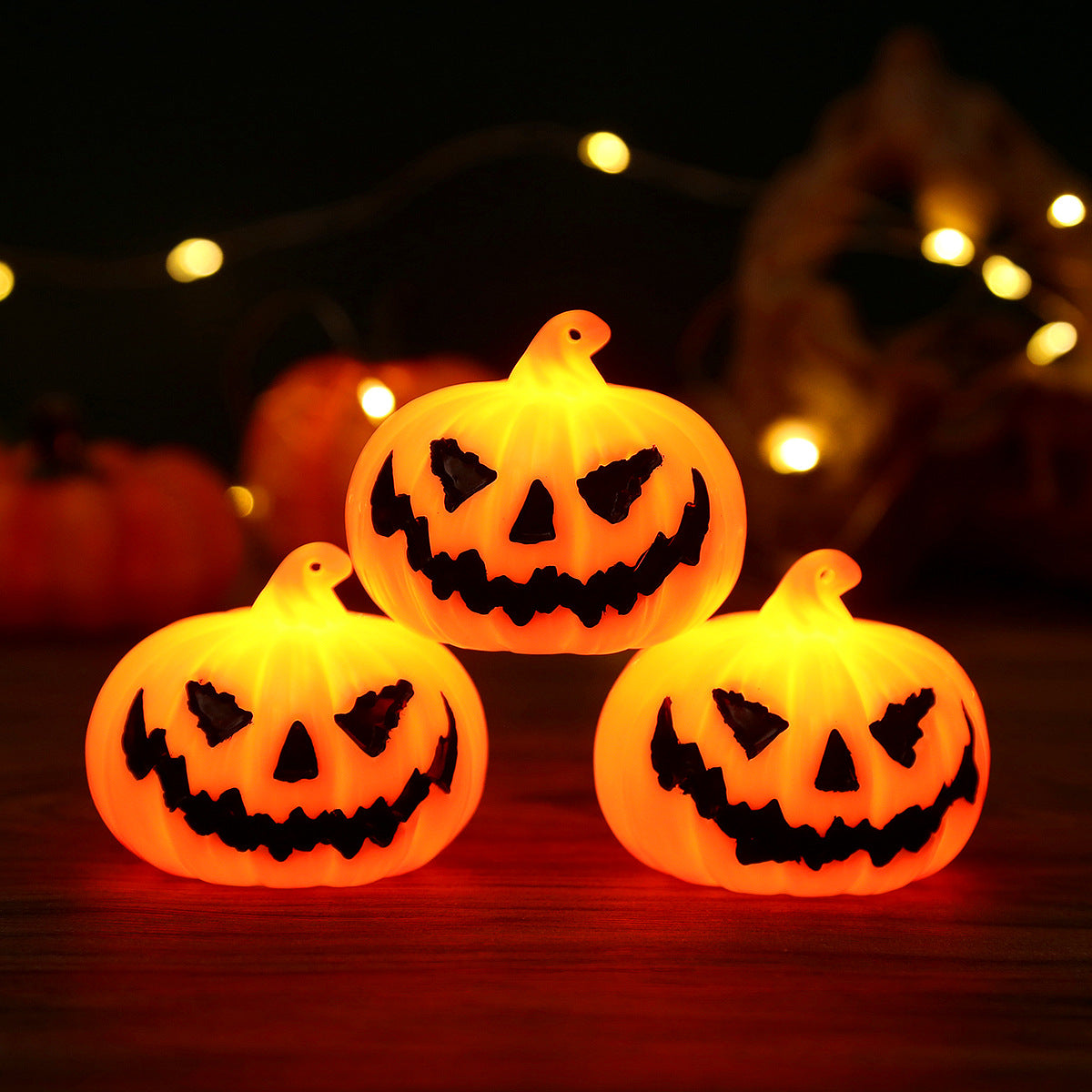 Halloween LED Pumpkin Decorative Lights - Plastic