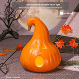 LED Halloween Pumpkin Lantern with Multiple Designs - Plastic