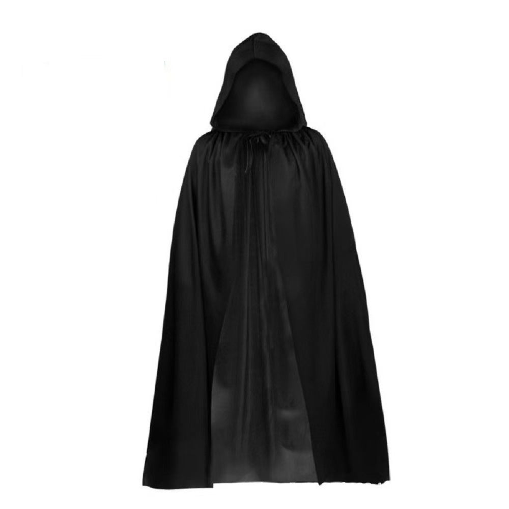 Adult Grim Reaper Hooded Cape - Halloween Costume - Satin