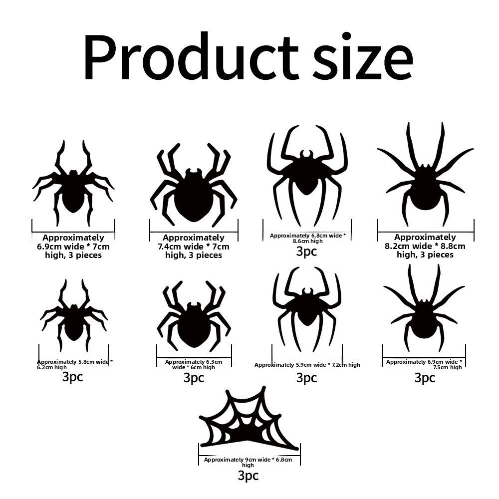 Halloween LED Bat and Spider Decorations - PVC