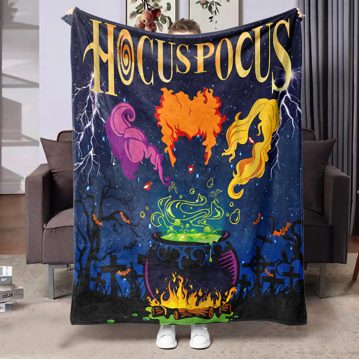 Halloween Printed Flannel Blanket