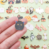 Halloween Enamel Jewelry Pendants - Alloy DIY Charms