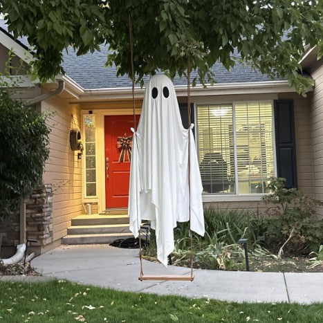 Halloween Large Glowing Swing Ghost Decoration
