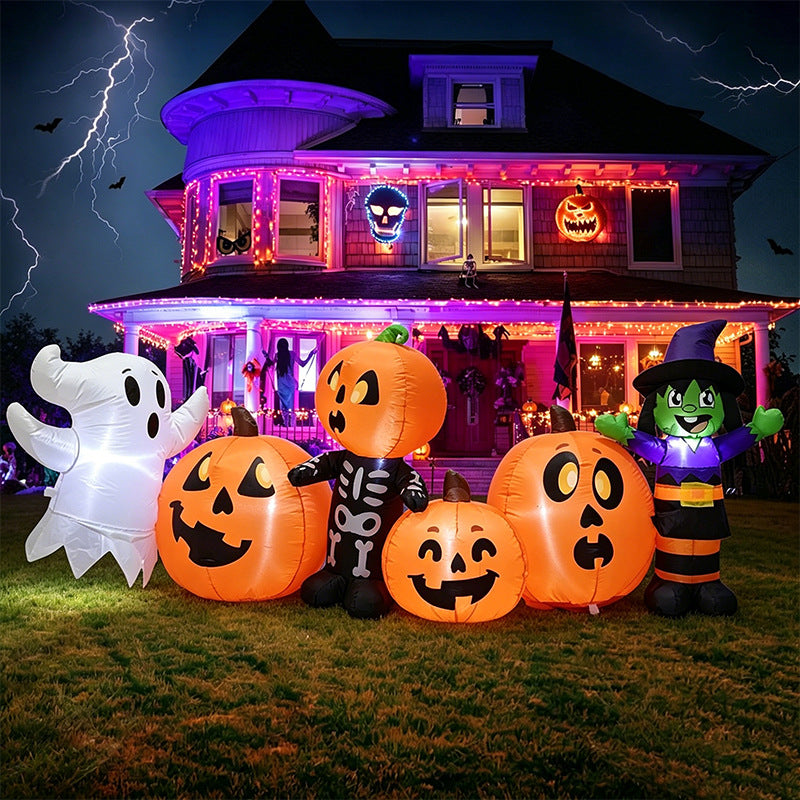 Halloween Inflatable Yard Decorations - Ghost, Pumpkin and Witch Designs