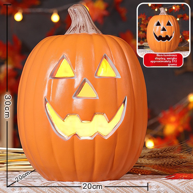 Halloween Light-Up Pumpkin Lantern - Plastic