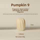 Halloween Pumpkin-Shaped Scented Candles
