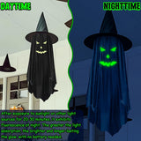 Halloween Glow-in-the-Dark Hanging Ghost Decoration - Cloth