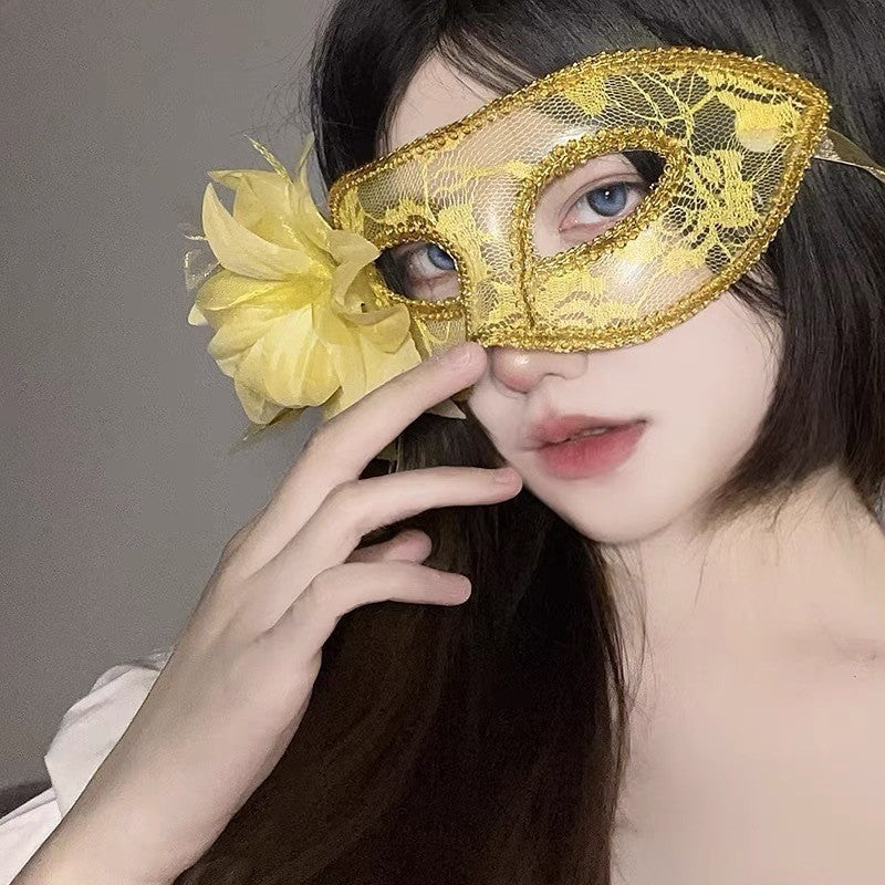 Halloween Anime Half-Face Mask - Plastic