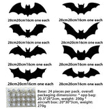 Halloween 3D LED Bat and Spider Wall Decorations