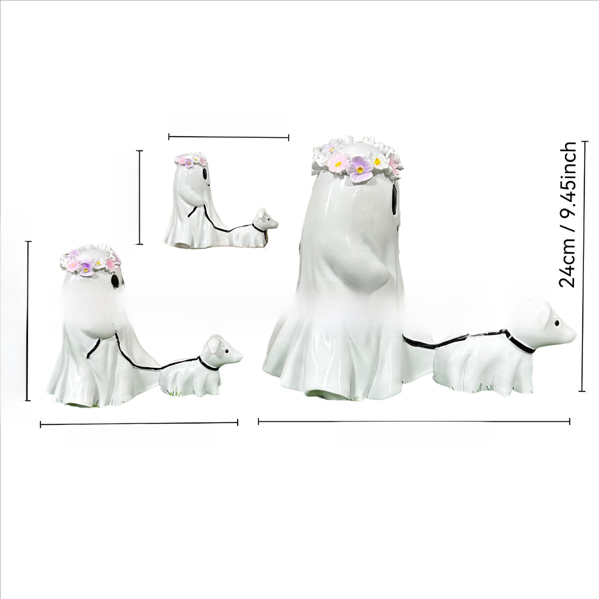Halloween Ghost Lamb Decor - Resin