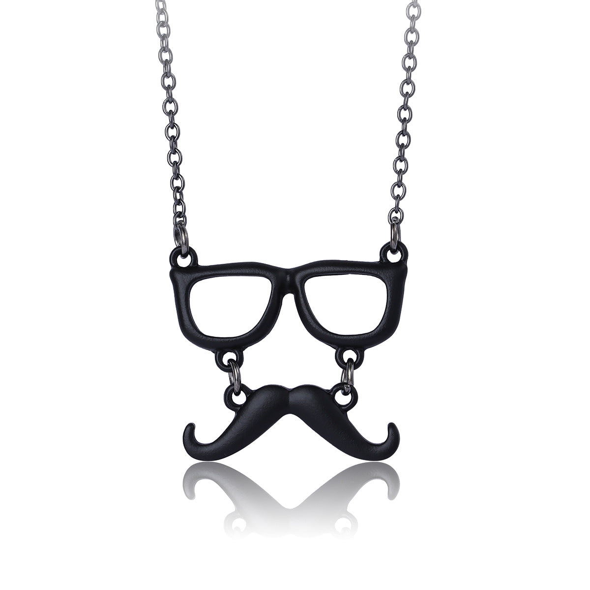 Halloween Cartoon Necklace with Black Cat Pumpkin Wizard Hat Pendant