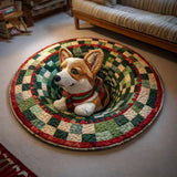 Halloween and Christmas Round Rug