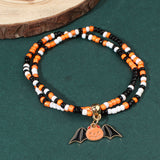Halloween Beaded Bracelets - Pumpkin, Bat and Ghost Designs