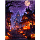 Halloween Diamond Painting Kit - 5D Round Drill Craft