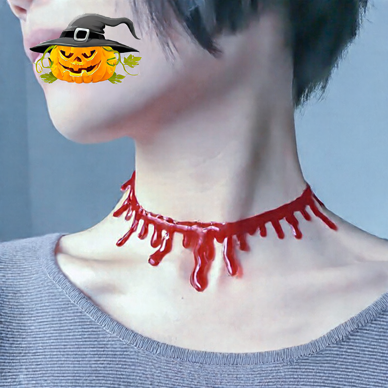 Halloween Fake Bleeding Necklace - Plastic