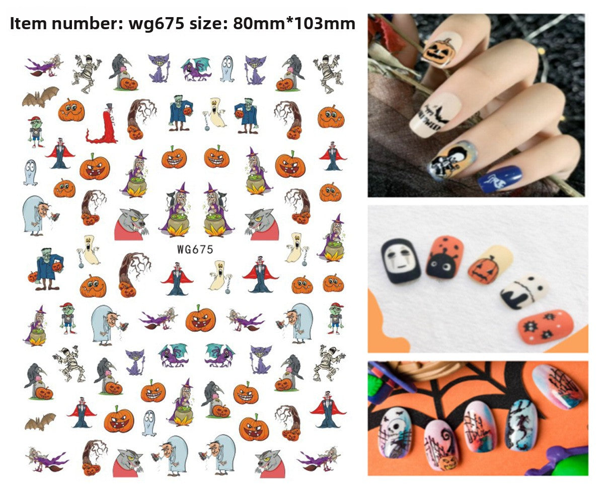 Halloween Nail Stickers - Vinyl