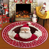 Halloween and Christmas Round Rug