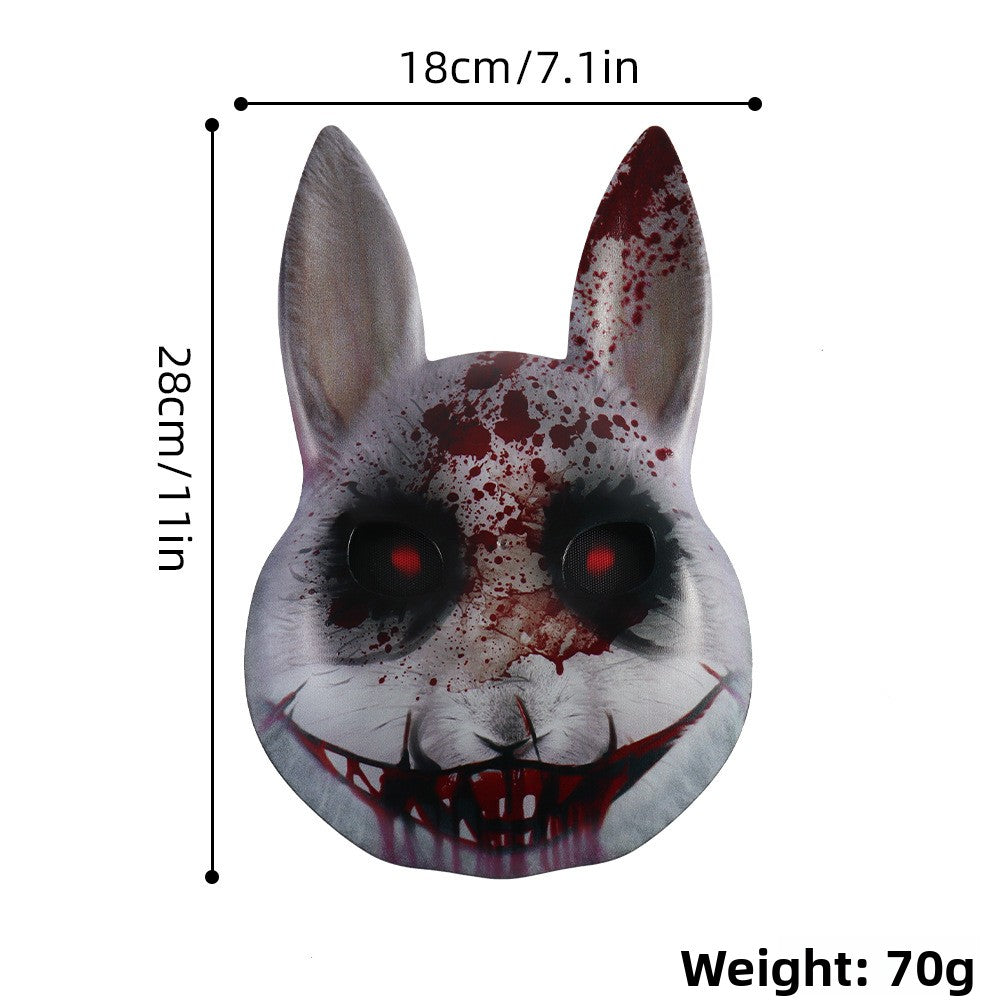 Halloween Rabbit Face Mask - Plastic